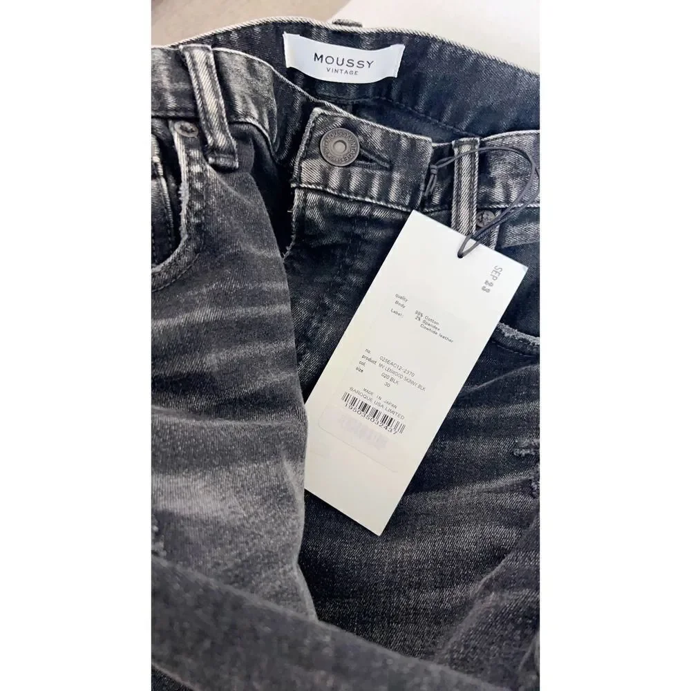 Moussy Lenwood Skinny in Black 30”
